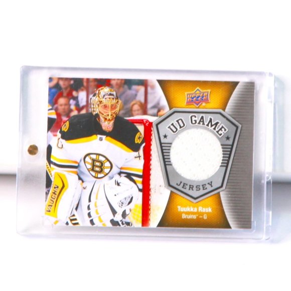 Tuukka Rask UD Game-Used Jersey Hockey Card Boston Bruins GJ-TR 2016/2017 - Picture 1 of 2